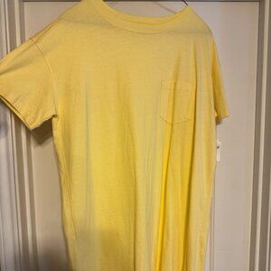 Yellow Gradient Women's T-shirt Dress